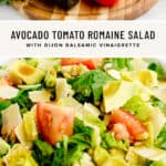 Avocado Tomato Romaine Salad Pin 3