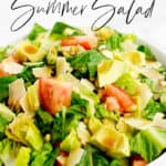 Avocado Tomato Romaine Salad Pin 6