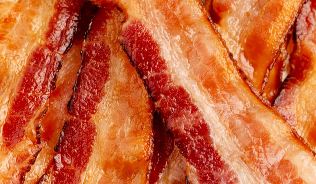 Closeup of Oven Cooked Bacon