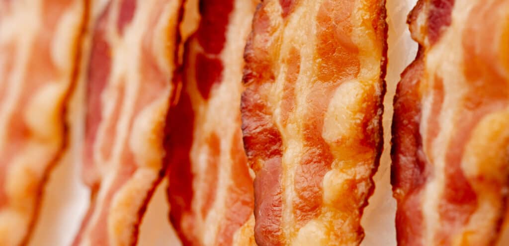 Closeup of Bacon Strips