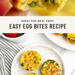 Easy Egg Bites Recipe Pin 3