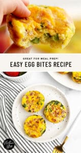 Easy Egg Bites Recipe Pin 3