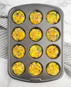 Cooked Egg Bites in Muffin Tin