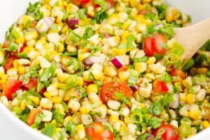 Closeup of Salad Without Dressing