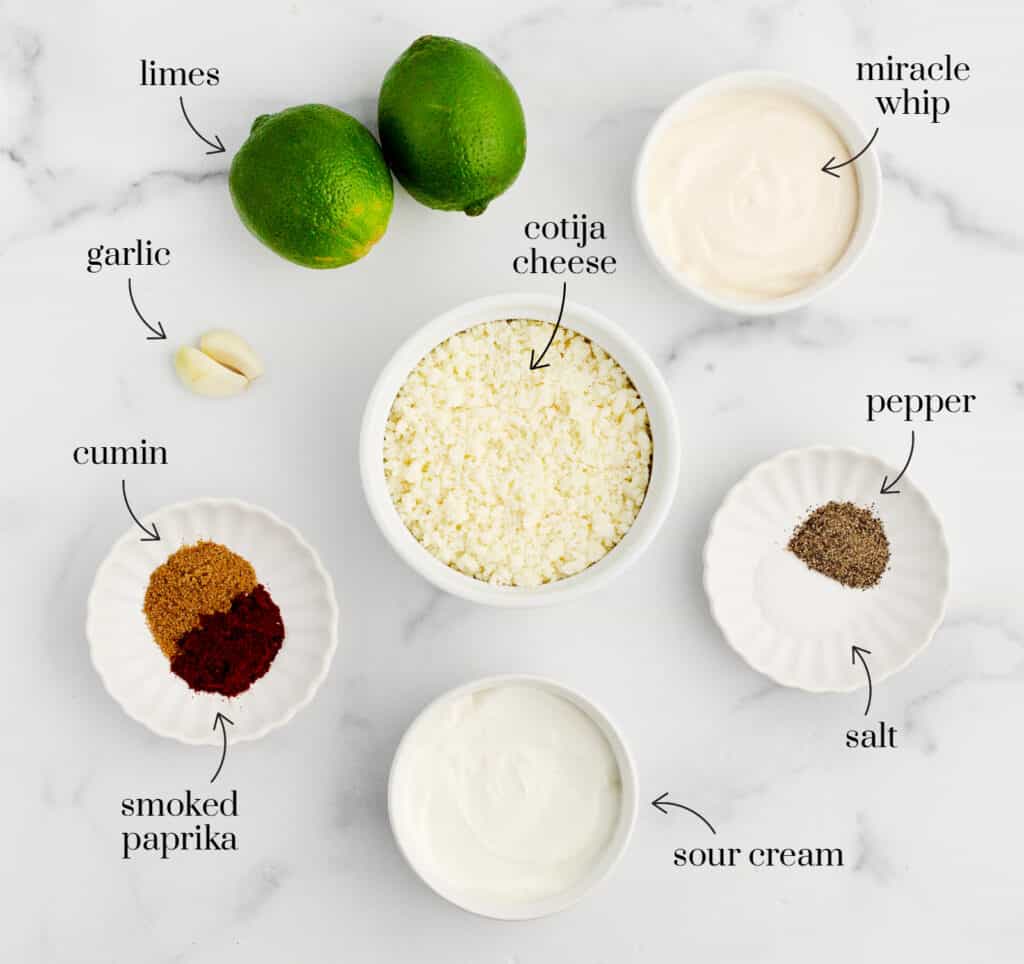 Street Corn Salad Dressing Ingredients