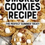 Smores Cookies Recipe Pin 1