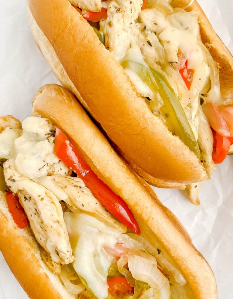 Chicken Cheesesteak Sandwiches
