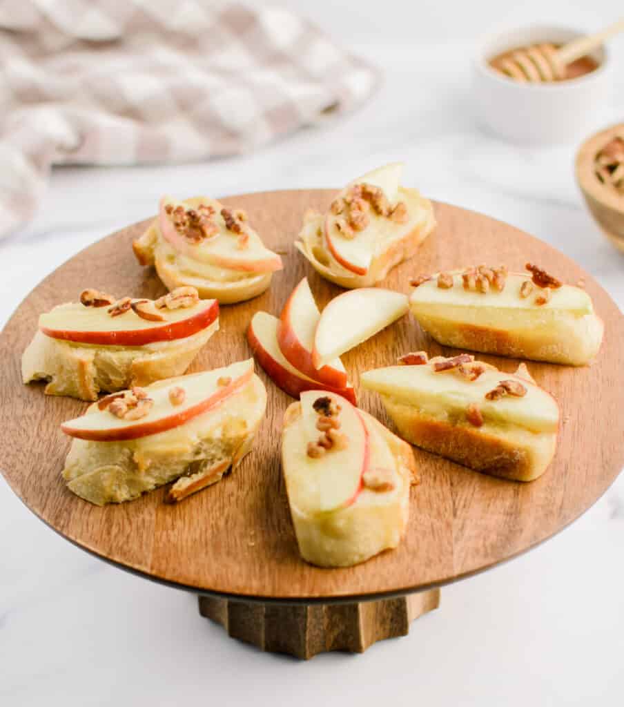 Apple Appetizers on Serving Platter Stand