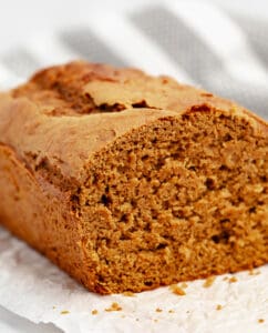 Part of Pumpkin Bread Loaf