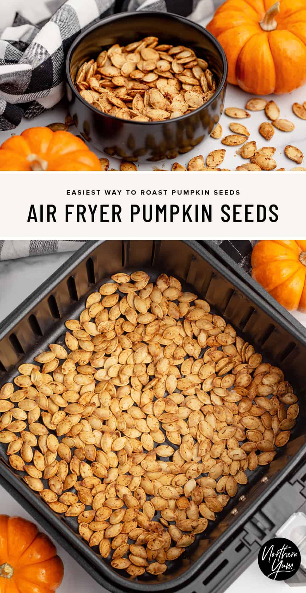 Air Fryer Pumpkin Seeds (3 Ingredients, 25 Minutes!)