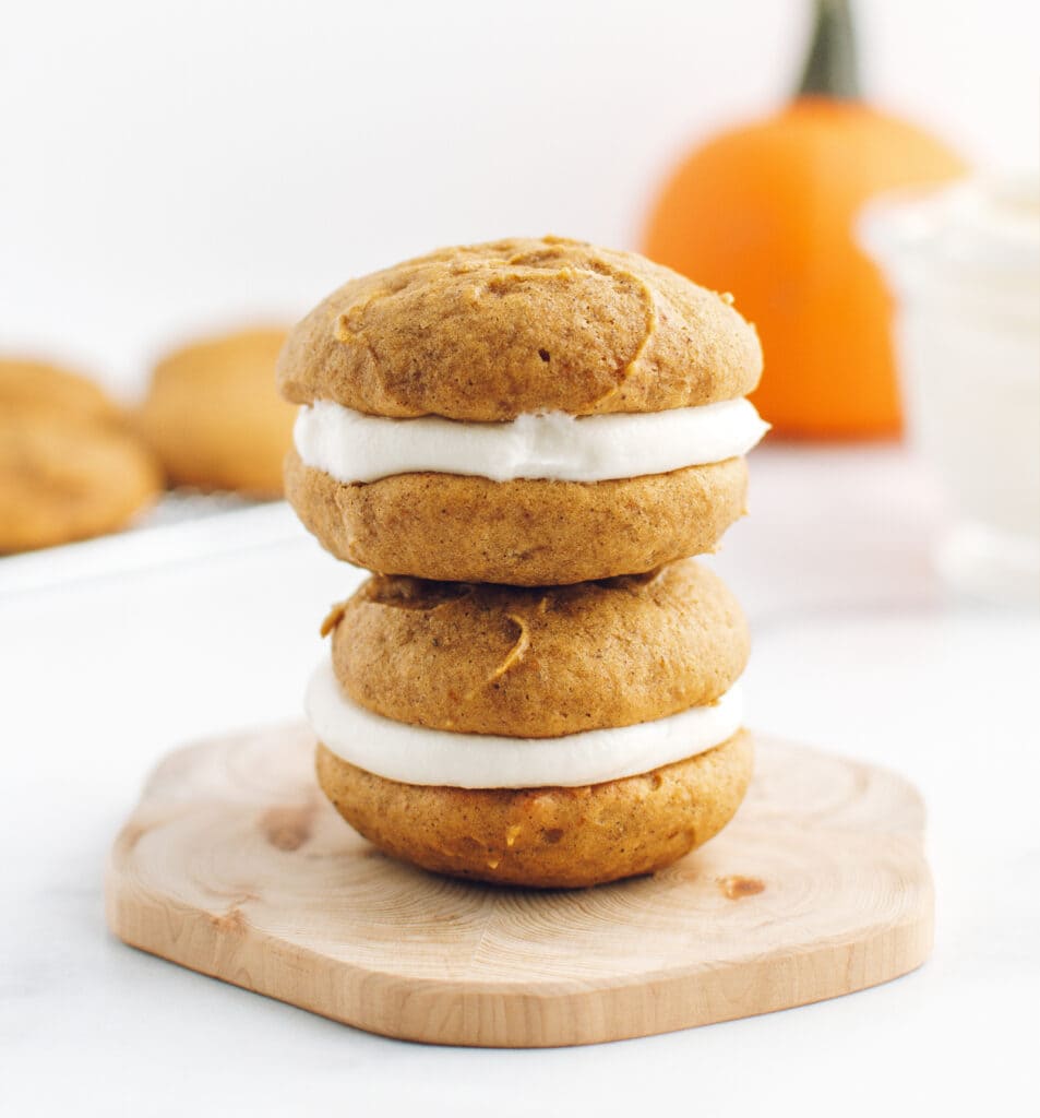 Stacked Pumpkin Whoopie Pies