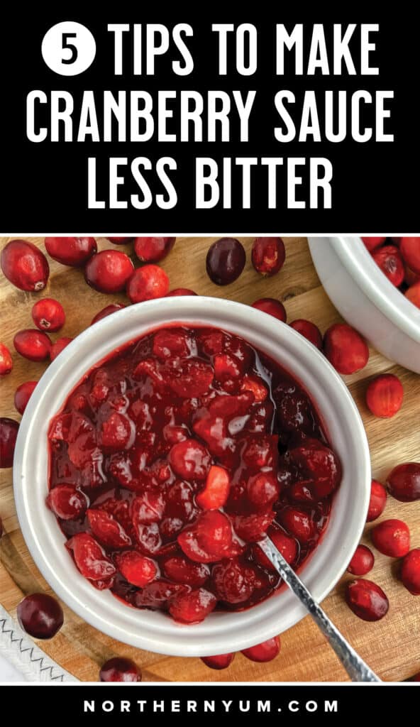 5 Easy Tips to Make Cranberry Sauce Less Bitter Pin 3