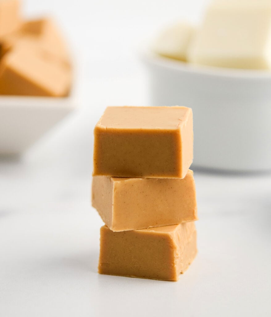 Stack of Peanut Butter Fudge