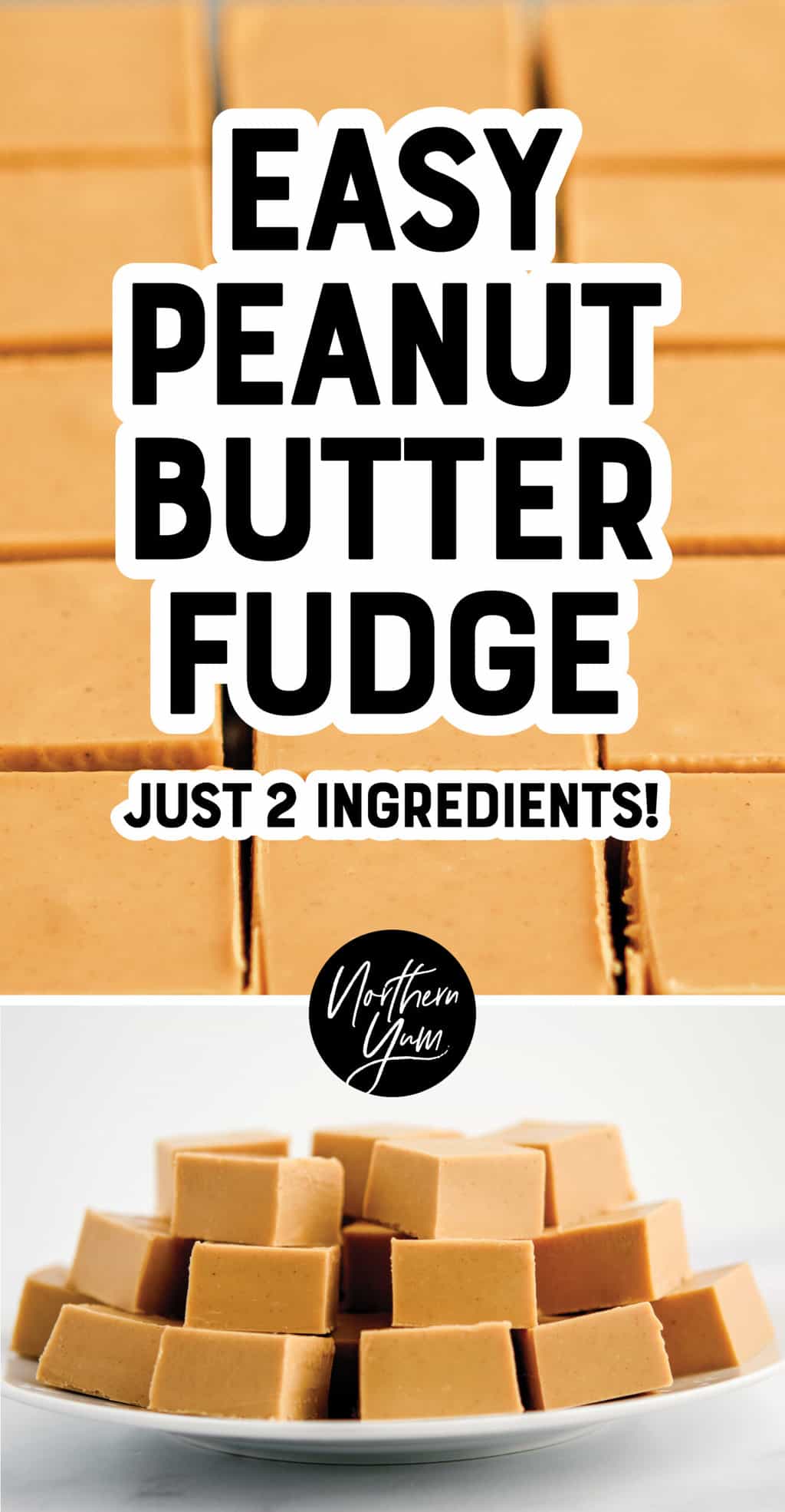 2Ingredient Peanut Butter Fudge (Melt in Your Mouth Delicious!)