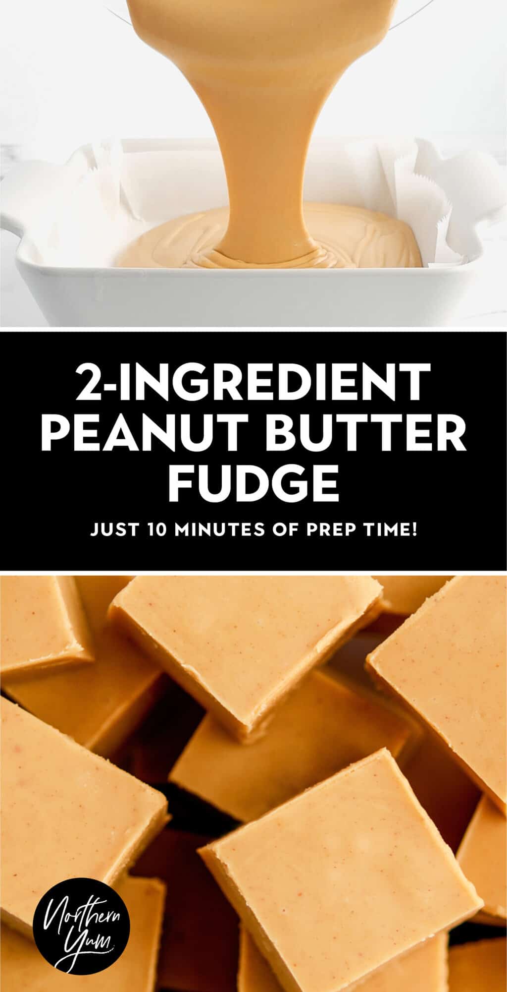 2Ingredient Peanut Butter Fudge (Melt in Your Mouth Delicious!)