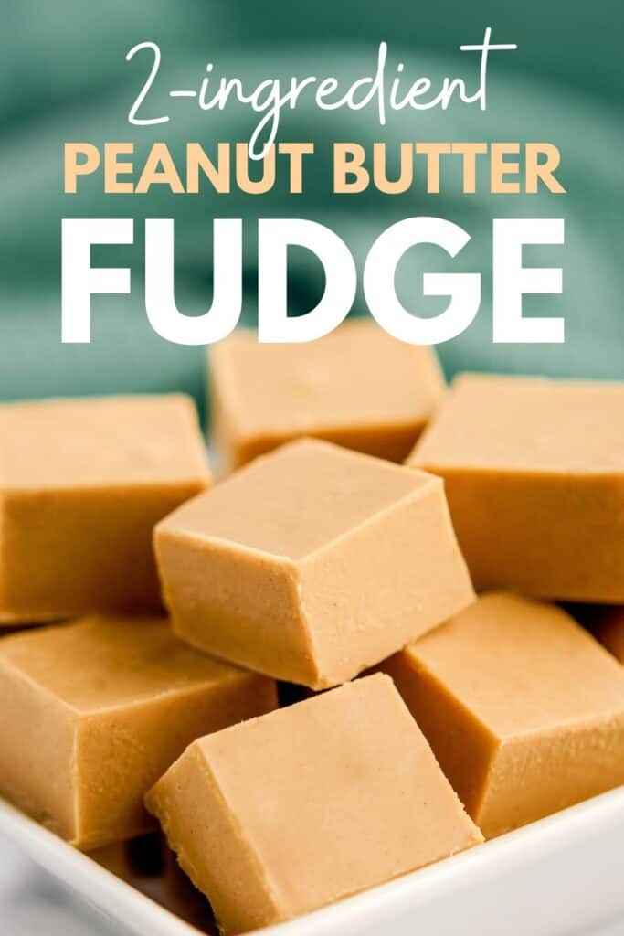 2 Ingredient Peanut Butter Fudge Pin 3