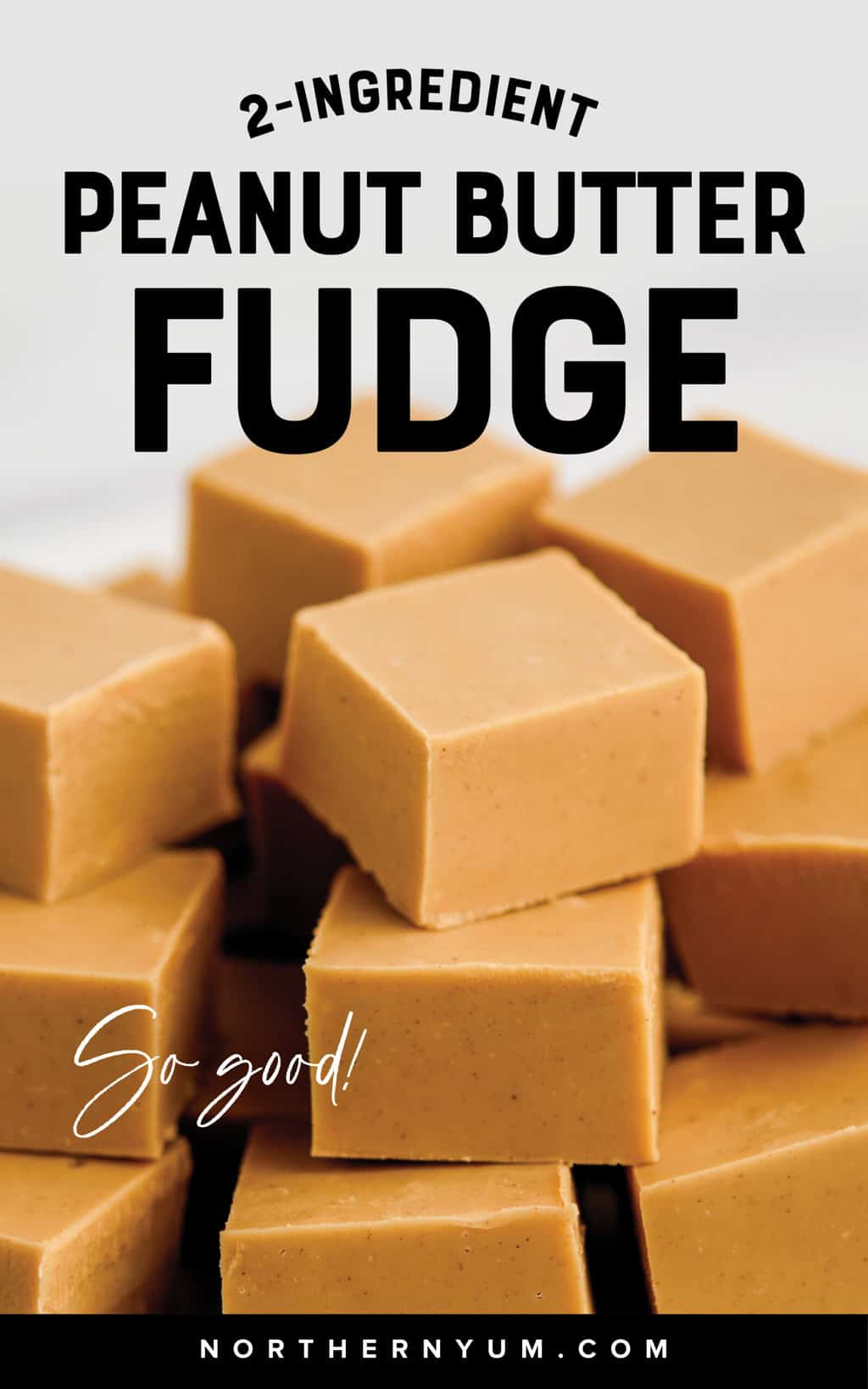 2Ingredient Peanut Butter Fudge (Melt in Your Mouth Delicious!)