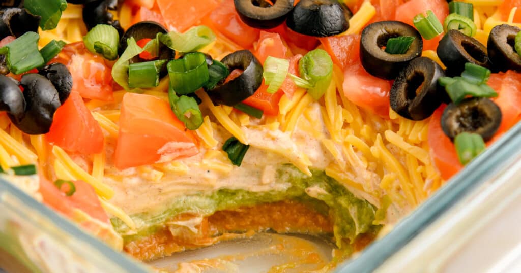 7 Layer Taco Dip Recipe (Easy Party Appetizer!)