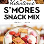 Valentines Smores Snack Mix Pin 1