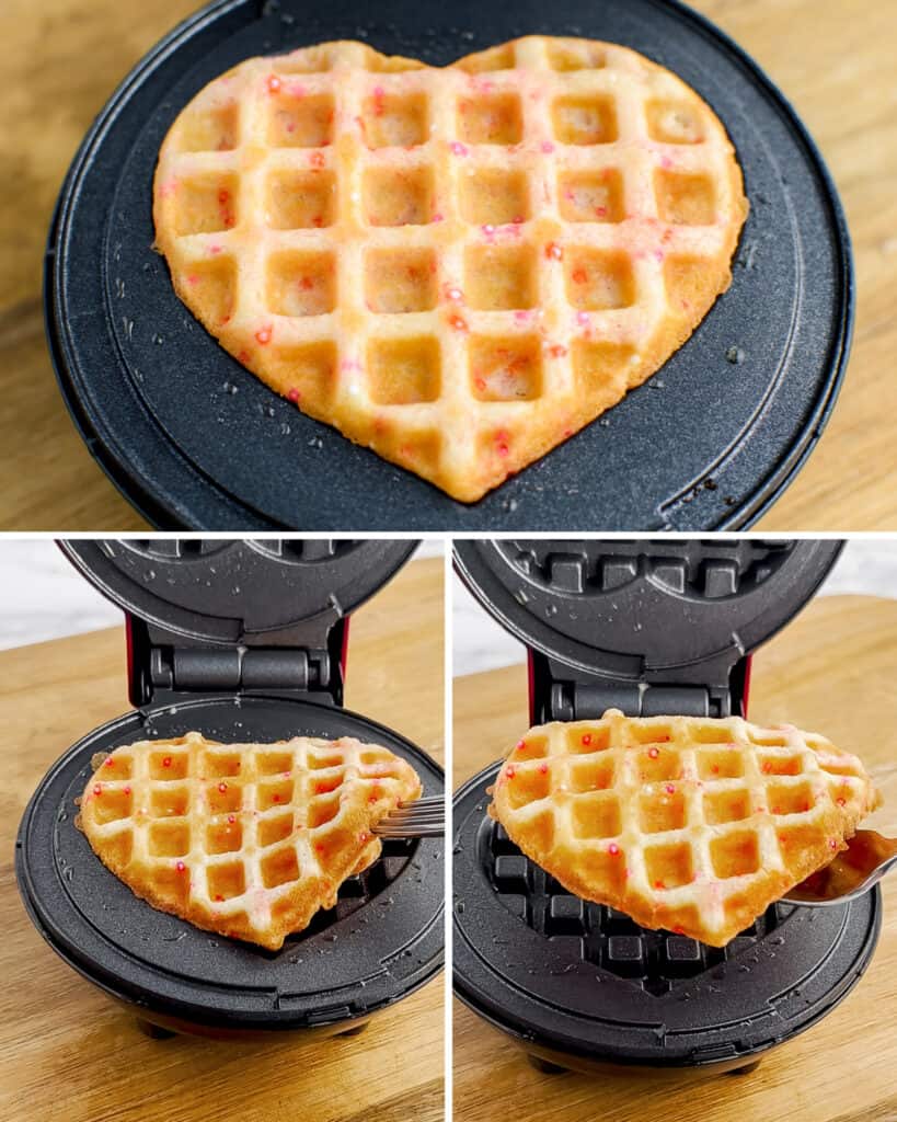 Waffle Cookie Baked on Waffle Iron