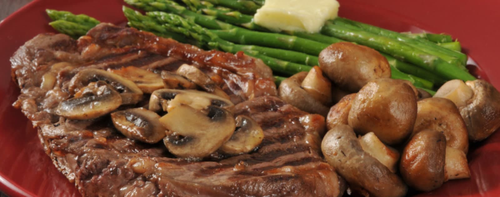 Steak Topped with Sauteed Mushrooms