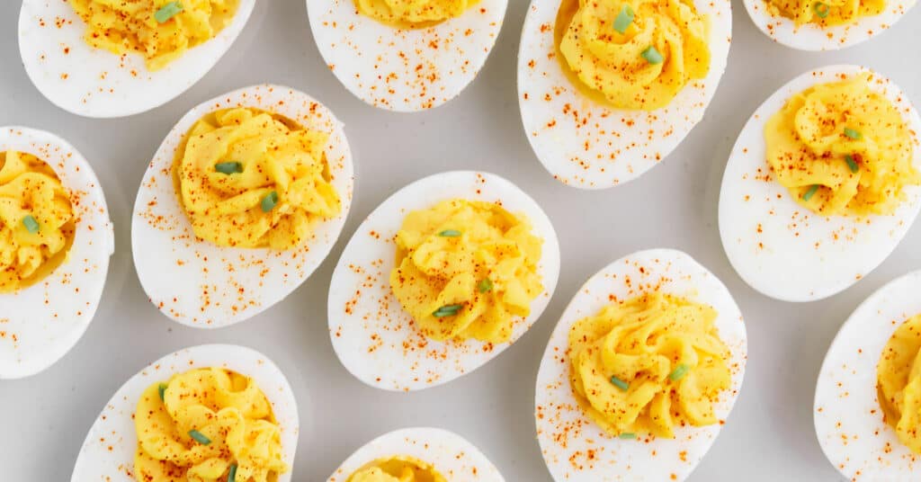 Deviled Eggs with Paprika and Chives