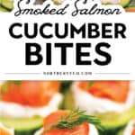 Smoked Salmon Cucumber Bites Pin 1