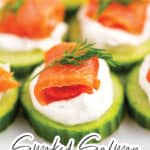 Smoked Salmon Cucumber Bites Pin 3