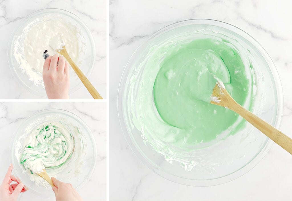 Adding Food Coloring to Marshmallow Mixture