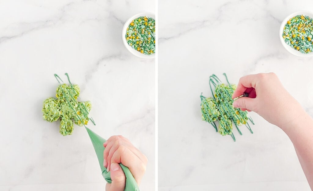 Drizzling Treats with Candy and Adding Sprinkles