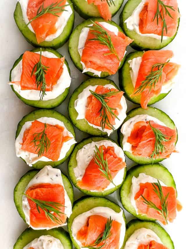 Cucumber Salmon Bites (Simple & Fancy Appetizer)