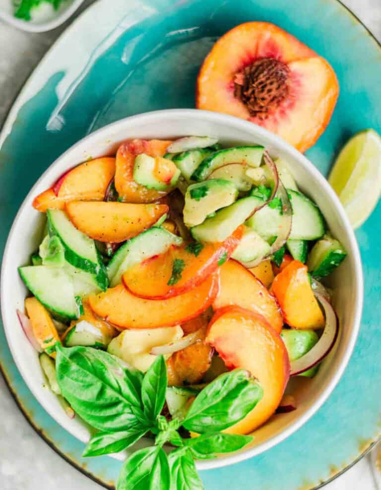 Peach Avocado Salad