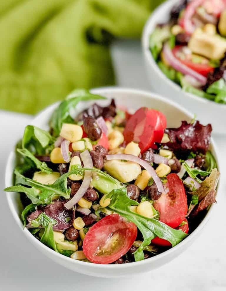 Santa Fe Salad in White Bowl