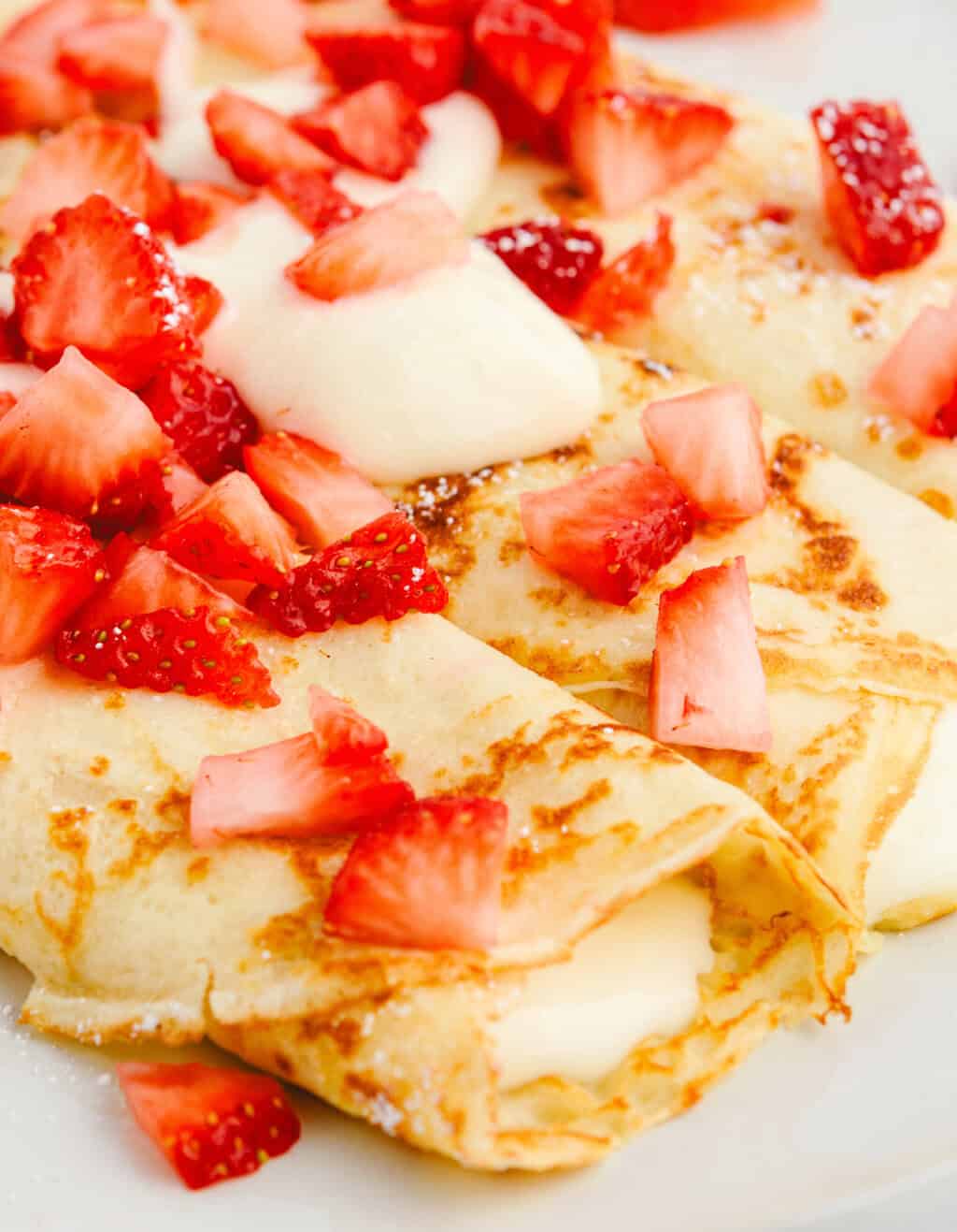 Strawberry Cream Cheese Crepes