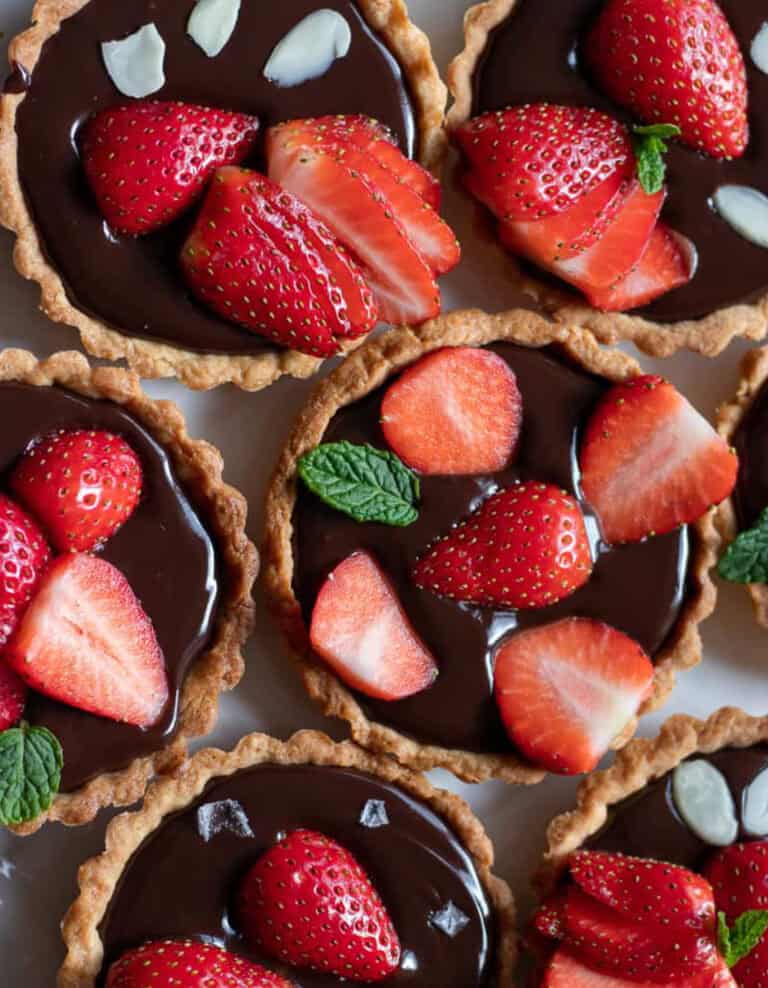 Chocolate Strawberry Tartlets