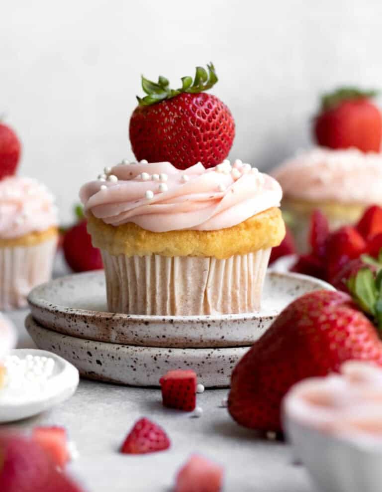 Strawberry Filled Cupcakes
