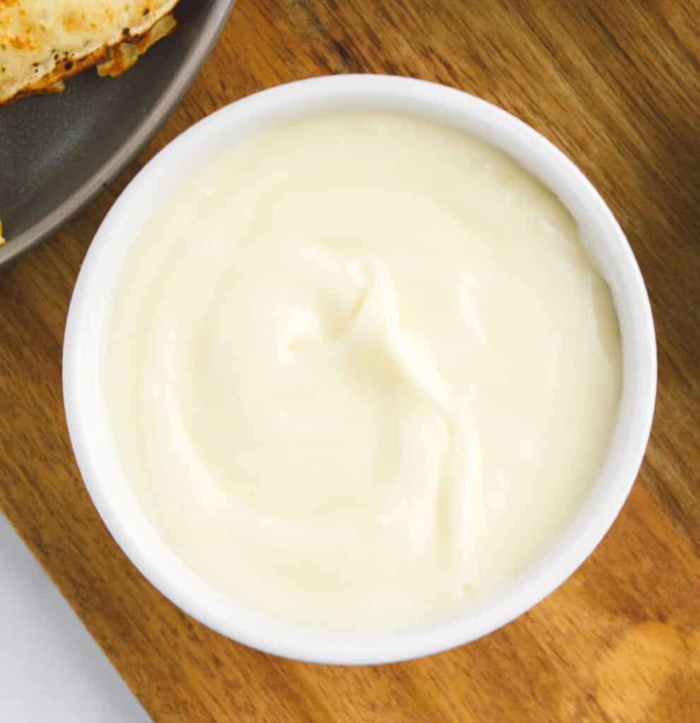 Closeup of Cream Cheese Filling in Bowl