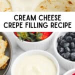 Sweet Cream Cheese Crepe Filling Pin 3