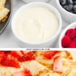 Sweet Cream Cheese Crepe Filling Pin 4