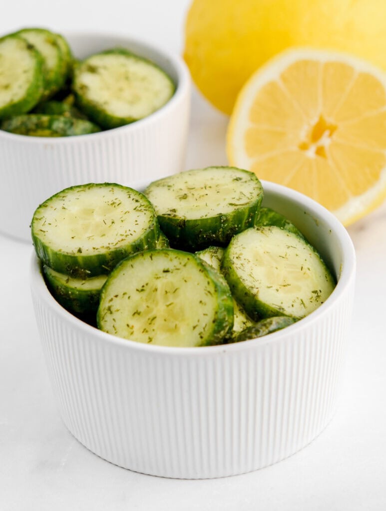 Ranch Cucumber Chips in Bowl